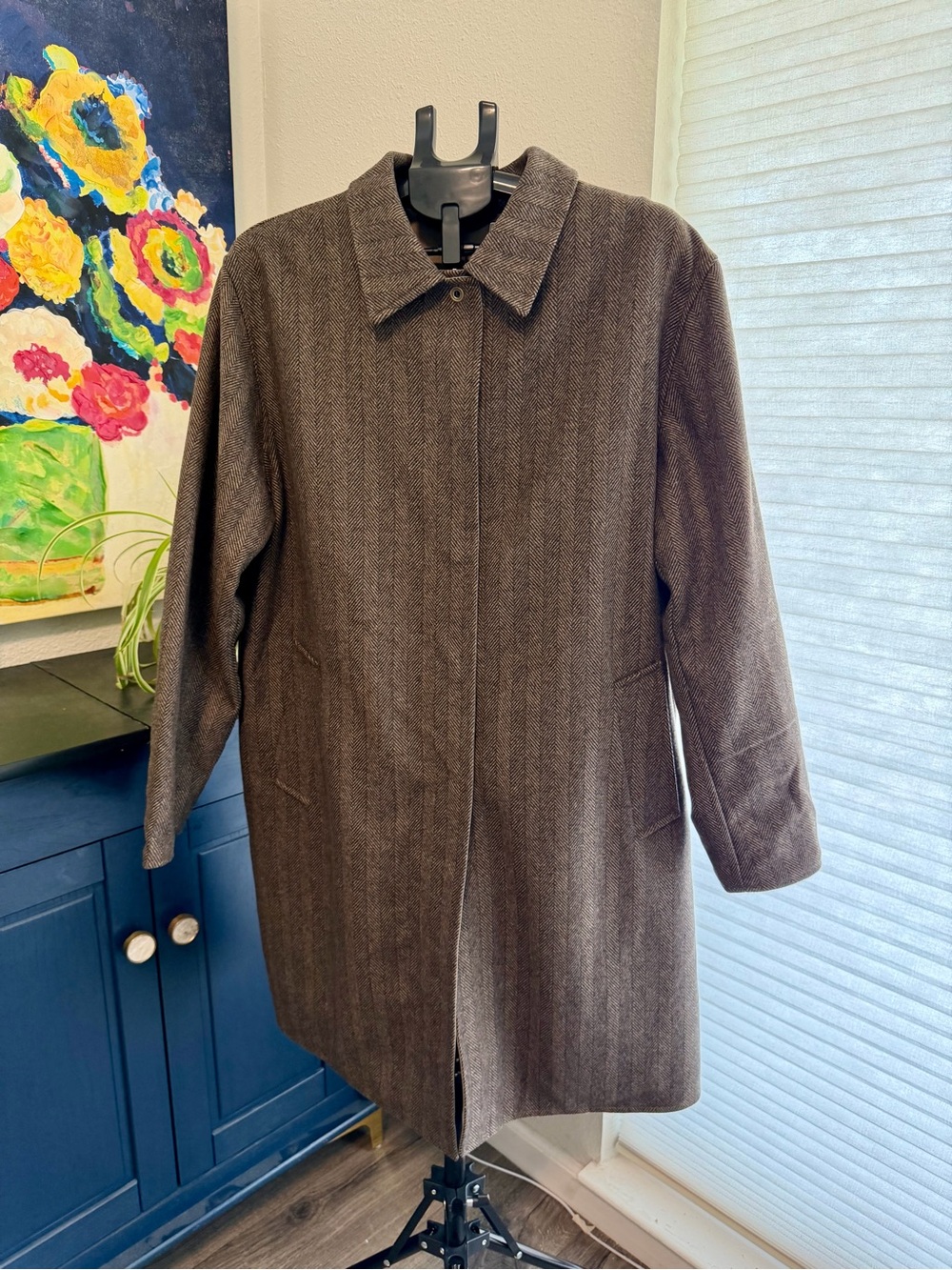 Ramosport Reversible Wool Herringbone Water Resistant Coat XL